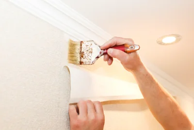 Pose de papier peint à Romeyer — revêtements muraux et toiles de verre